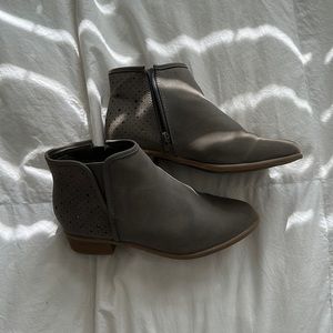 grey ankle boots